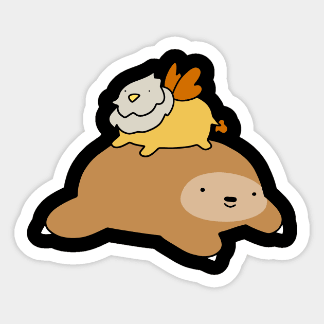 Sloth and Griffin Sticker by saradaboru